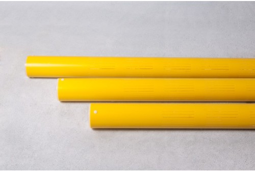 Pvc ground water drainage filters Ø 60 mm 3 meter long 1 meter slotted = 0,3 mm